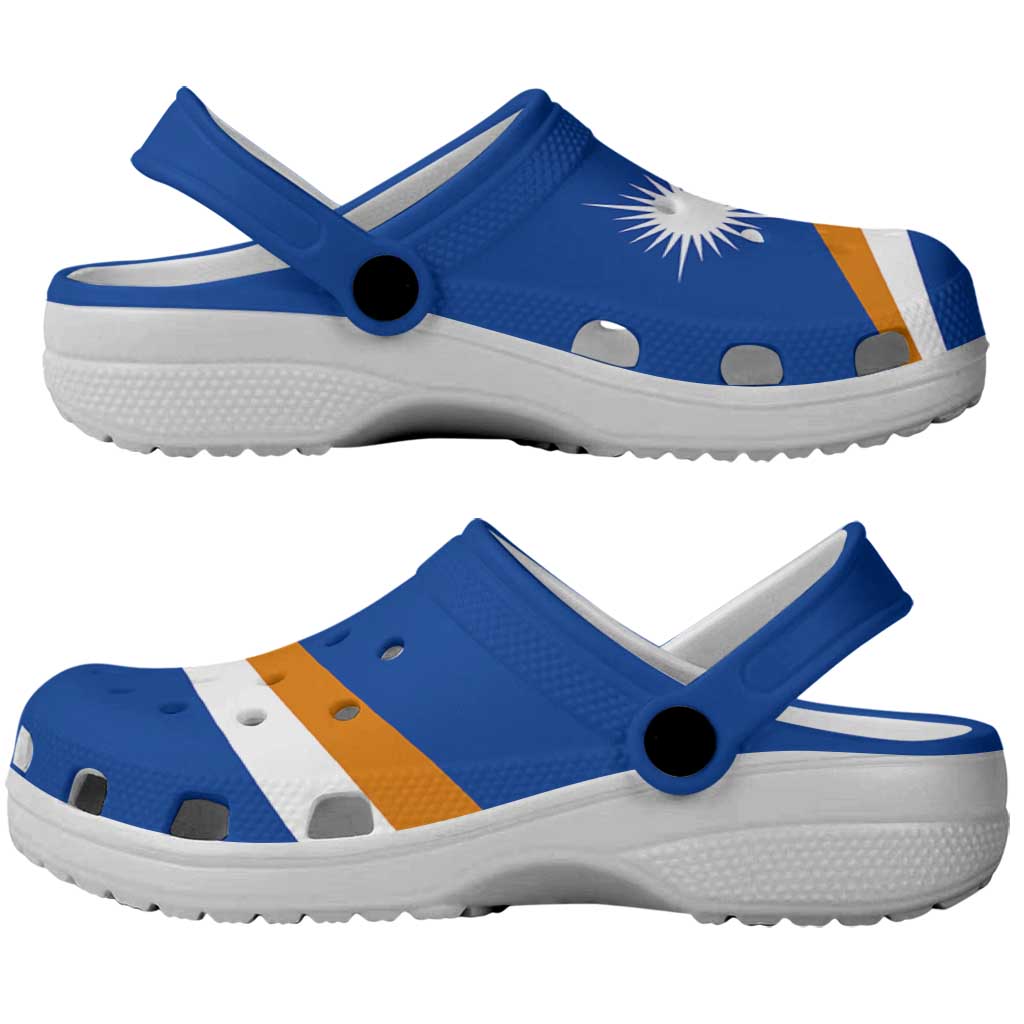 Marshall Islands Clogs Shoes Heritage Palette Flag-Inspired - Polynesian Pride