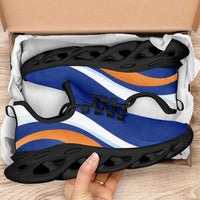 Marshall Islands Clunky Sneakers Flag-Inspired Curve Style