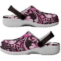 Matariki New Zealand Clogs Shoes Maori Pattern Pink Galaxy - Polynesian Pride