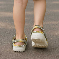 Matariki New Zealand Clogs Shoes NZ Niho Taniwha Maori New Year Yellow Galaxy