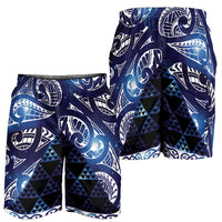 Matariki New Zealand Shorts for Men NZ Niho Taniwha Maori New Year Blue Galaxy