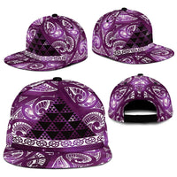 Matariki New Zealand Snapback Cap NZ Niho Taniwha Maori New Year Purple Galaxy