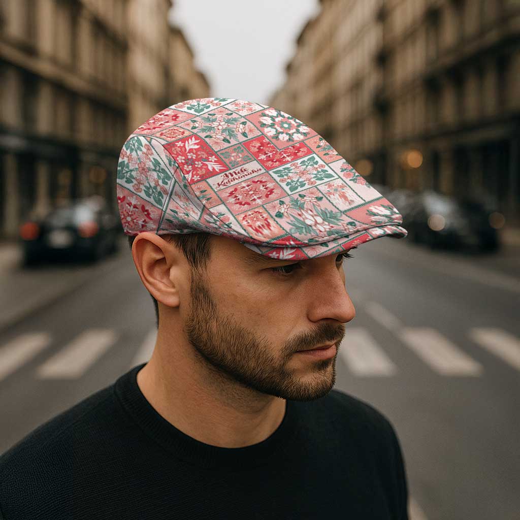 Mele Kalikimaka Hawaii Christmas Jeff Hat Ulaula Seamless Floral Motif - Polynesian Pride