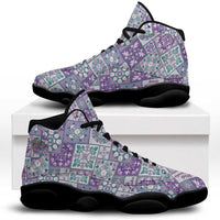 Mele Kalikimaka Hawaii Christmas Sneakers J13 Poni Seamless Floral Motif - Polynesian Pride