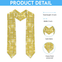 Melemele Hawaii Breadfruit Palaka Motifs Graduation Stole