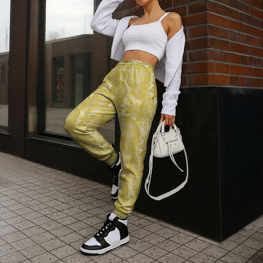 Melemele Hawaii Breadfruit Palaka Motifs Jogger Pants