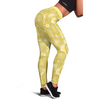 Melemele Hawaii Breadfruit Palaka Motifs Leggings