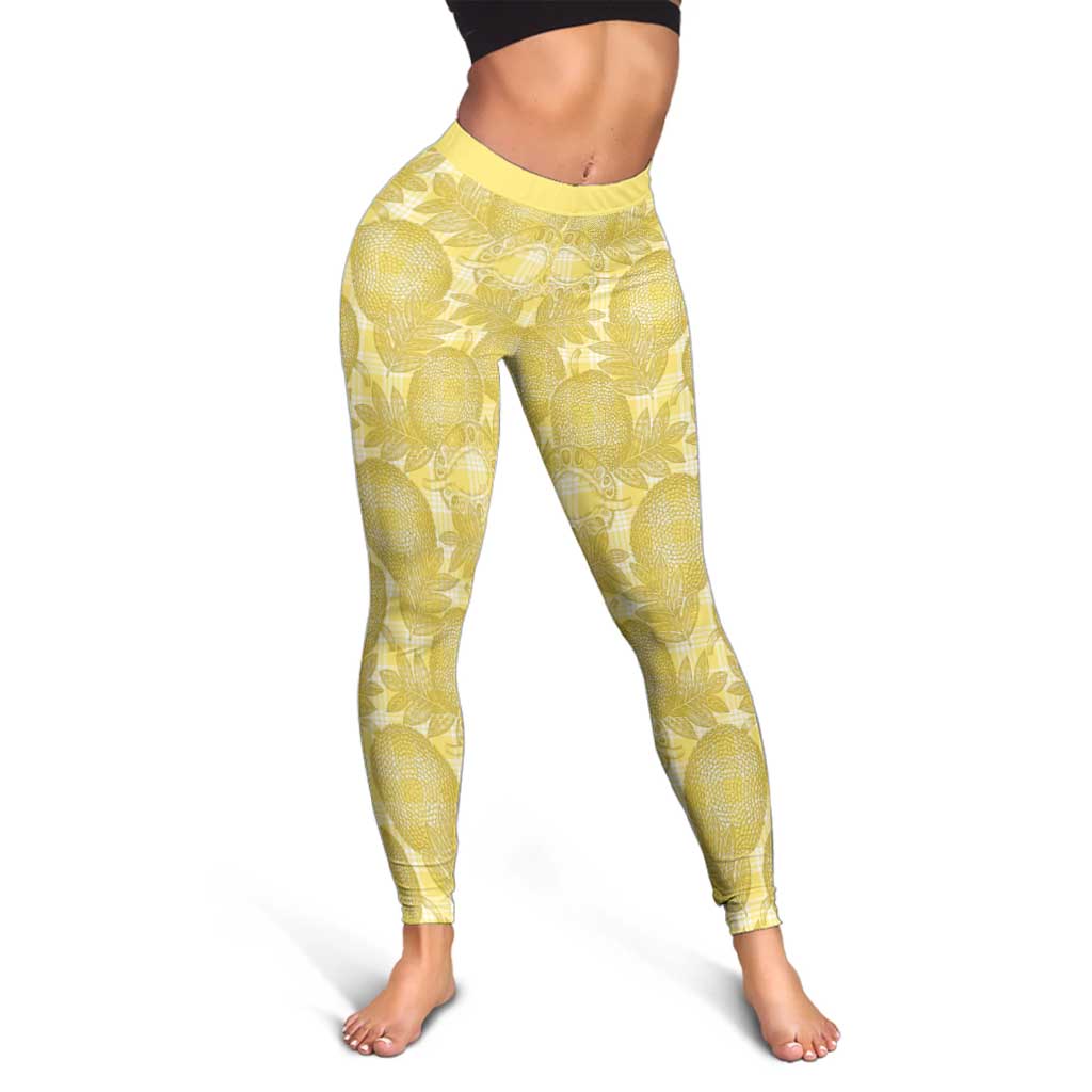 Melemele Hawaii Breadfruit Palaka Motifs Leggings