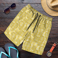 Melemele Hawaii Breadfruit Palaka Motifs Shorts for Men