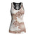 Mocha Mousse Aloha Hawaii Hollow Tank Top Monstera Hibiscus Plumeria Seamless Vibes - Polynesian Pride