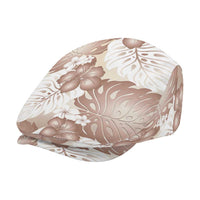 Mocha Mousse Aloha Hawaii Jeff Hat Monstera Hibiscus Plumeria Seamless Vibes - Polynesian Pride