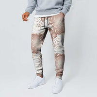 Mocha Mousse Aloha Hawaii Jogger Pants Monstera Hibiscus Plumeria Seamless Vibes - Polynesian Pride