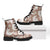 Mocha Mousse Aloha Hawaii Leather Boots Monstera Hibiscus Plumeria Seamless Vibes - Polynesian Pride