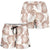 Mocha Mousse Aloha Hawaii Shorts for Women Monstera Hibiscus Plumeria Seamless Vibes - Polynesian Pride