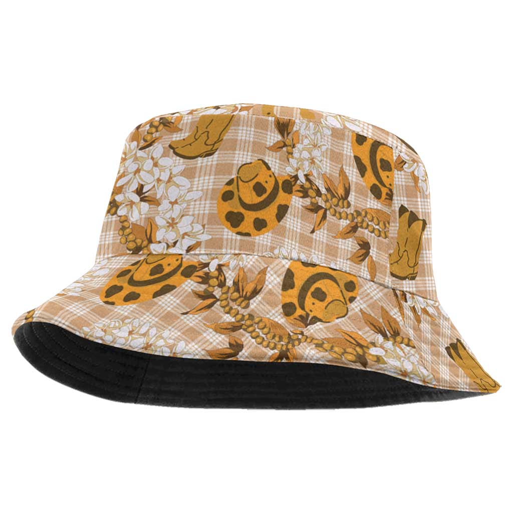 Mokihana Maile Ilima Leis Paniolo Palaka Bucket Hat Hawaiian Kula Spirit - Polynesian Pride