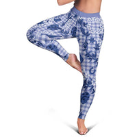 Mokihana Maile Ilima Leis Paniolo Palaka Leggings Hawaiian Polu Spirit - Polynesian Pride