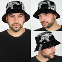 Monotone Polynesian Starfish Unique Pattern Bucket Hat LT01 - Polynesian Pride