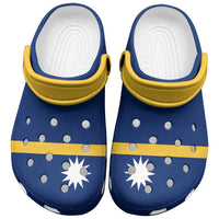 Nauru Clogs Shoes Heritage Palette Flag-Inspired - Polynesian Pride