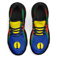 New Caledonia Clunky Sneakers Flag-Inspired Curve Style