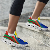 New Caledonia Clunky Sneakers Flag-Inspired Curve Style