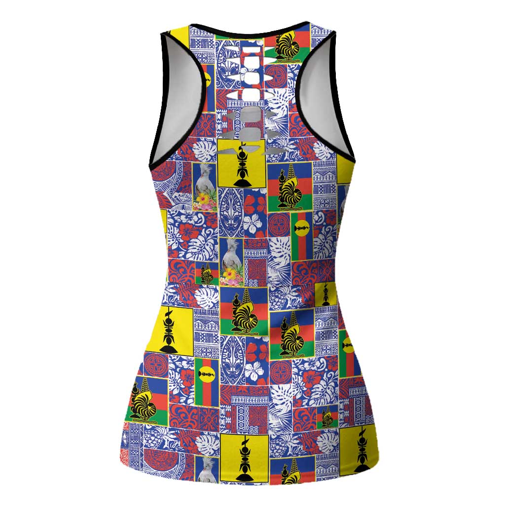New Caledonia Joyeux Noel Hollow Tank Top Pacific Patchwork Xmas Vibes - Polynesian Pride