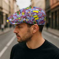 New Caledonia Joyeux Noel Jeff Hat Pacific Patchwork Xmas Vibes - Polynesian Pride