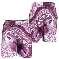 New Zealand Aotearoa Darts Masters Shorts for Men Maori Art Tattoo with Tribal Dart Symbol Pink - Polynesian Pride