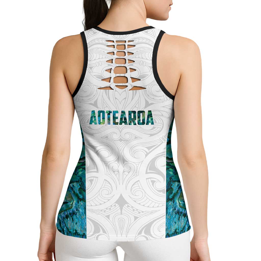 New Zealand Aotearoa Hollow Tank Top Green Maori Papua Shell Indigenous - Polynesian Pride