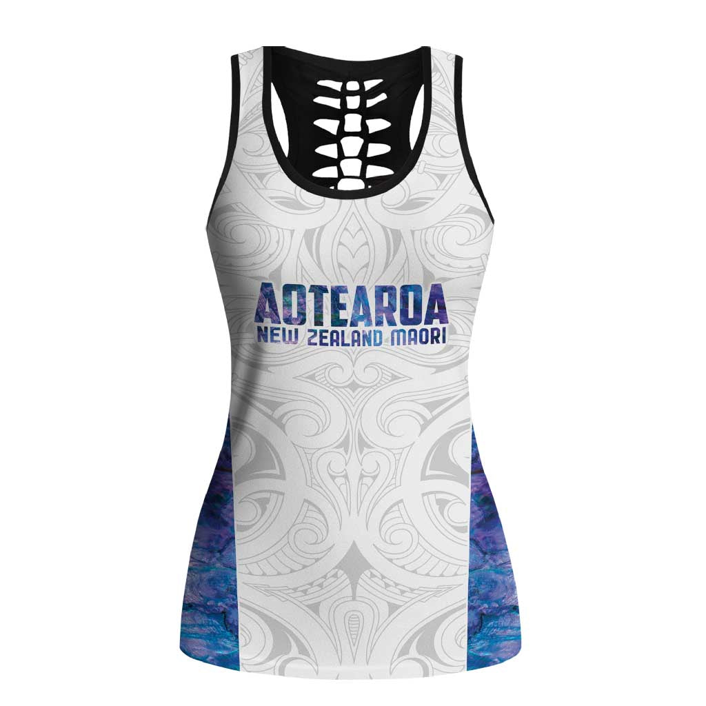 New Zealand Aotearoa Hollow Tank Top Purple Maori Papua Shell Indigenous - Polynesian Pride