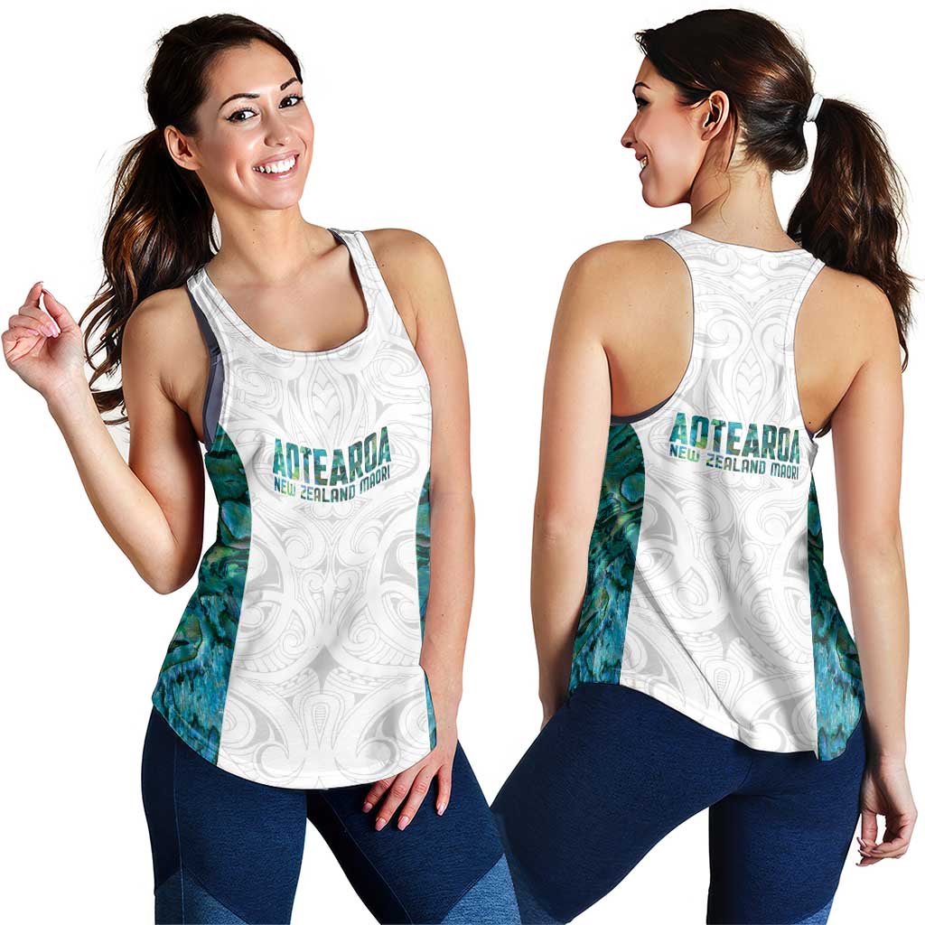 New Zealand Aotearoa Women Racerback Tank Green Maori Papua Shell Indigenous - Polynesian Pride