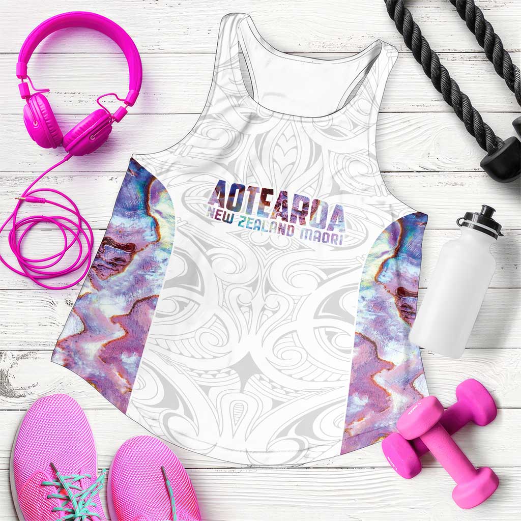 New Zealand Aotearoa Women Racerback Tank Pink Maori Papua Shell Indigenous - Polynesian Pride