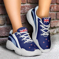 New Zealand Chunky Sneakers Flag-Inspired Curve Style