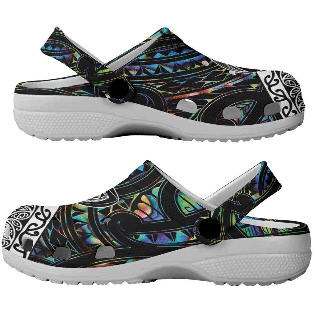 New Zealand Clogs Shoes Maori Rugby Tattoo Papua Shell - Polynesian Pride