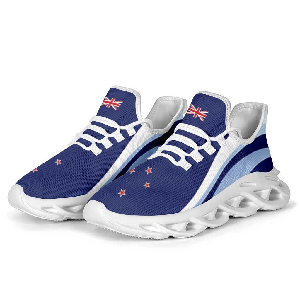 New Zealand Clunky Sneakers Flag-Inspired Curve Style