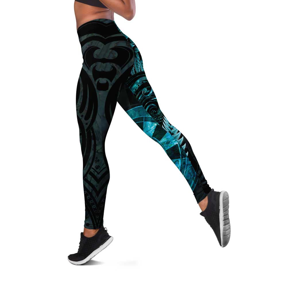 New Zealand Darts Leggings Happiness Is A Tight Threesome Maori Paua Shell LT14