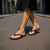 New Zealand Flip Flops Aotearoa Kowhaiwhai Mix Taniko Art - Brown - Polynesian Pride