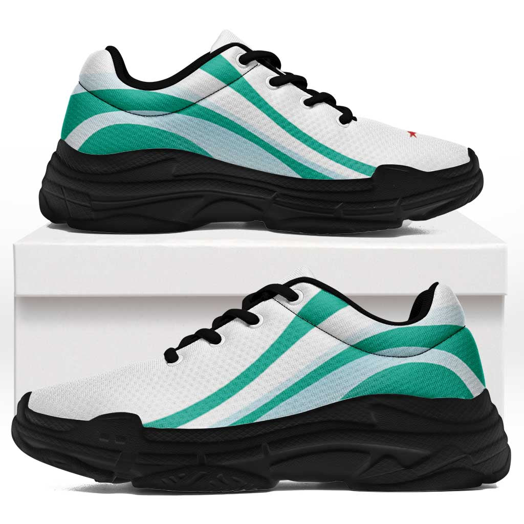 New Zealand Football Chunky Sneakers Curve Style