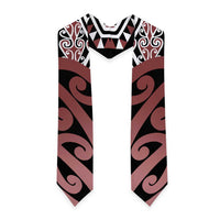 New Zealand Graduation Stole Aotearoa Kowhaiwhai Mix Taniko Art - Brown