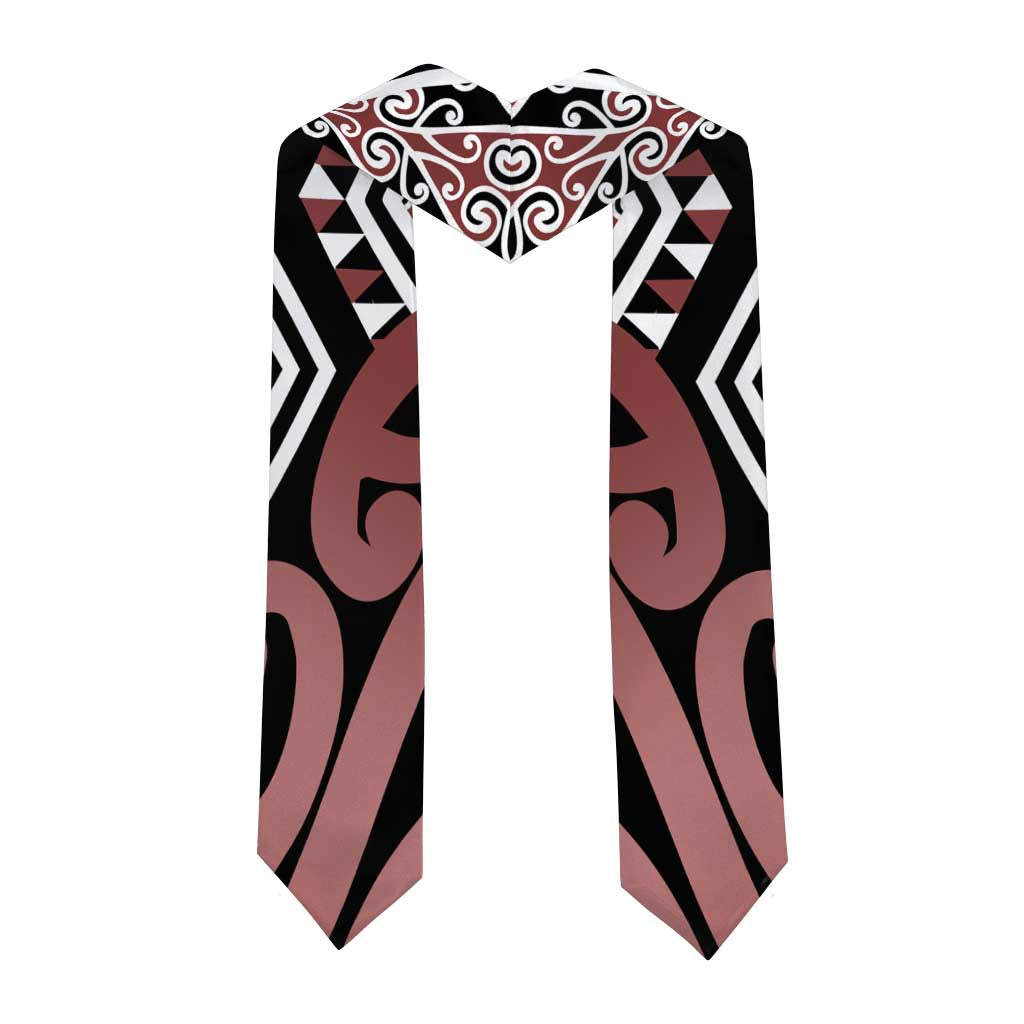 New Zealand Graduation Stole Aotearoa Kowhaiwhai Mix Taniko Art - Brown