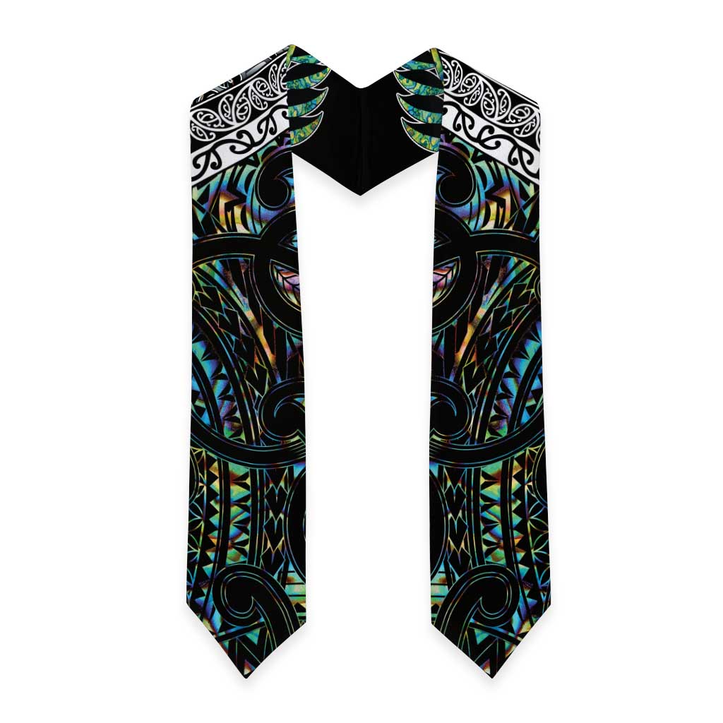 New Zealand Graduation Stole Maori Rugby Tattoo Papua Shell - Polynesian Pride