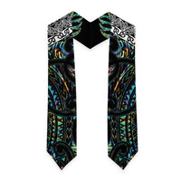 New Zealand Graduation Stole Maori Rugby Tattoo Papua Shell - Polynesian Pride