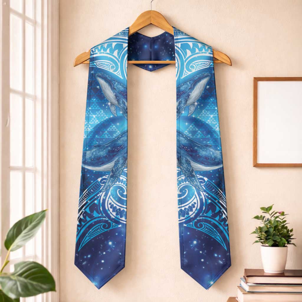 New Zealand Humpback Whale Matariki Graduation Stole Maori New Year Taniko Niho Taniwha
