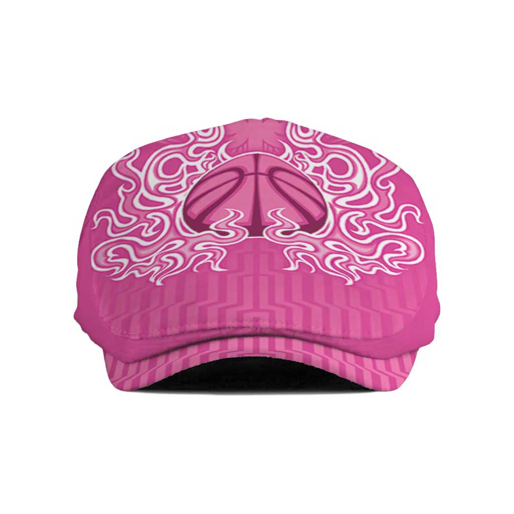 New Zealand Jeff Hat Fire Basketball Maori Tribal Pink - Polynesian Pride