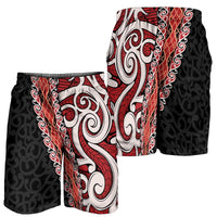 New Zealand Maori Stylized Koru Shorts for Men - Polynesian Pride