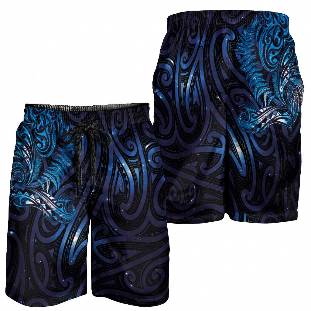 New Zealand New Year-Matariki Shorts for Men Aotearoa Maori Tattoo Galaxy Sky