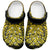 New Zealand Rugby All  Gold Clogs Shoes Silver Fern All Black Mix Ta Moko