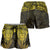 New Zealand Rugby All  Gold Shorts for Women Silver Fern All Black Mix Ta Moko