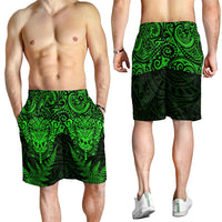New Zealand Rugby All Green Shorts for Men Silver Fern All Black Mix Ta Moko LT09