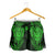 New Zealand Rugby All Green Shorts for Women Silver Fern All Black Mix Ta Moko