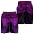New Zealand Rugby All Purple Shorts for Men Silver Fern All Black Mix Ta Moko LT09